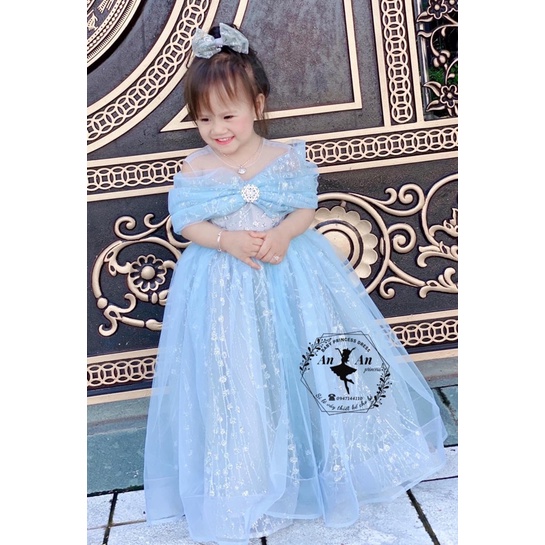 Váy công chúa maxi hàng thiết kế cao cấp cho bé
