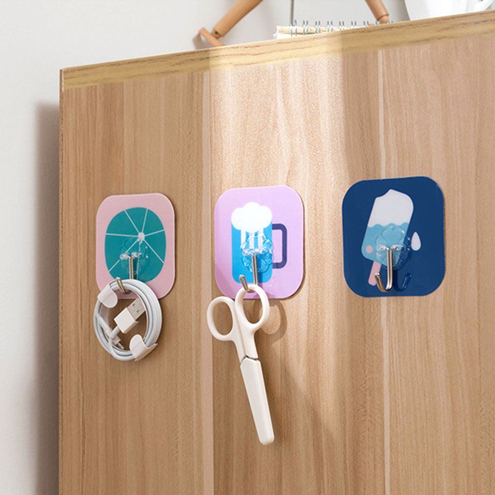 UUMIR Móc treo đồ gắn tường hoạt hình không cần khoan chống nước đa năng cho nhà bếp/ phòng tắm