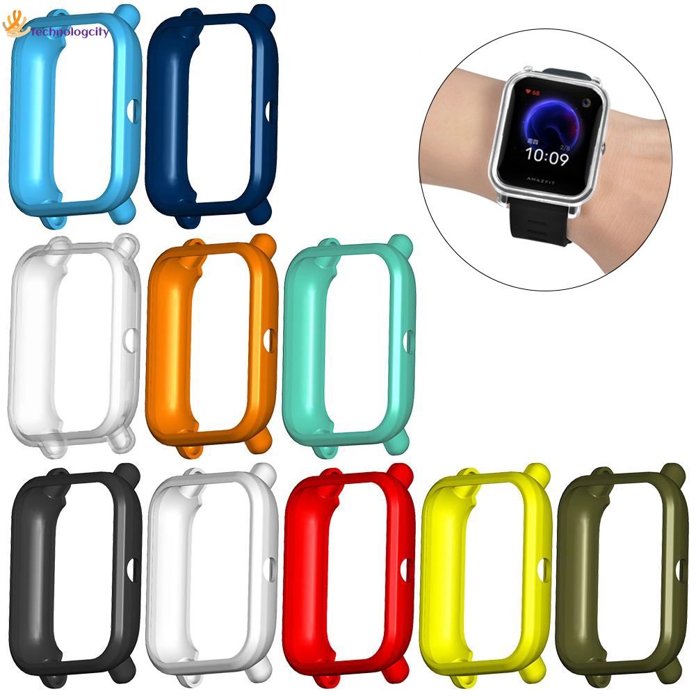 Ốp bảo vệ viền TPU mềm cho đồng hồ thông minh Amazfit BIP S/Lite/U/ GTS 2 Mini