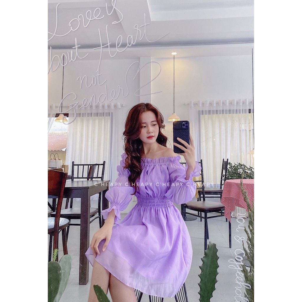 Đầm trễ vai Merry | BigBuy360 - bigbuy360.vn