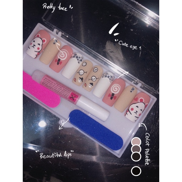 [SALE] Nail box /móng giả mẫu Con Thỏ dễ thương [sốc]