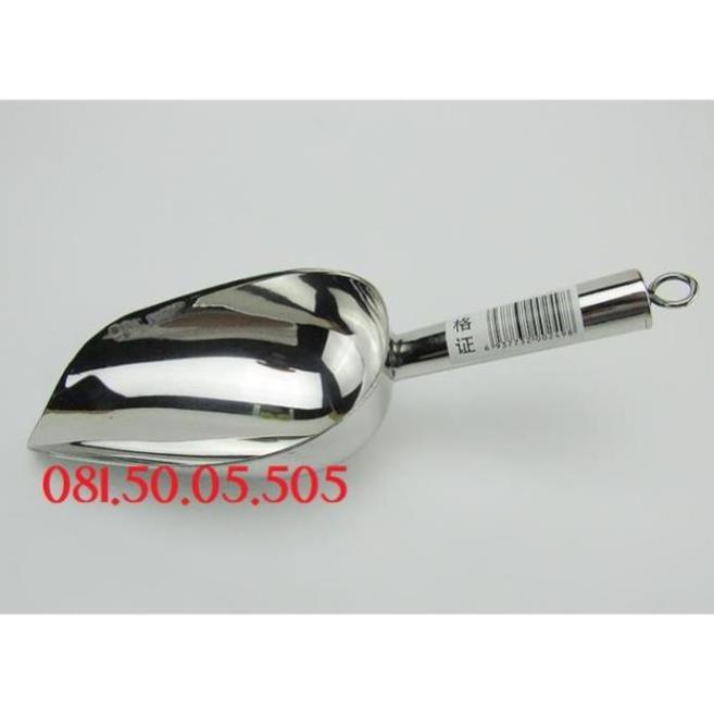 Muôi xúc đá inox Số 3 - Số 4 loại Dày Đẹp Xịn - Dụng Cụ Xúc  T278H