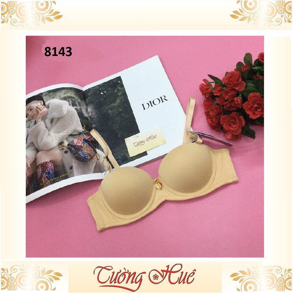 Áo lót nữ annie Bra 8143 dầy nâng cúp ngang trơn.