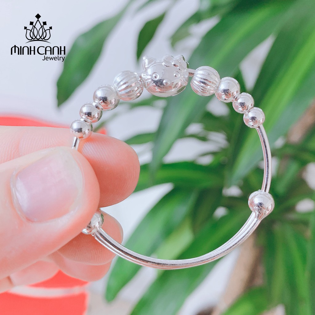 Lắc Bạc Mèo Hello Kitty Cho Bé Gái - Minh Canh Jewelry