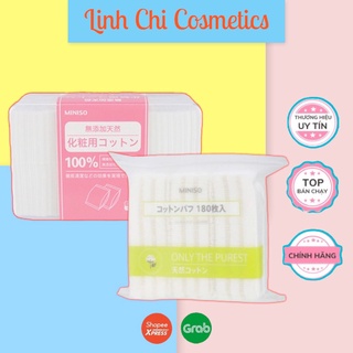 Bông tẩy trang miniso nhật bản 1000 miếng | miniso 180 miếng | lameila 222 miếng
