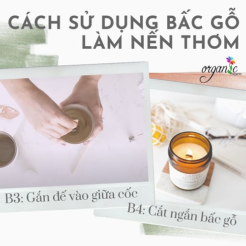 BẤC GỖ LÀM NẾN THƠM