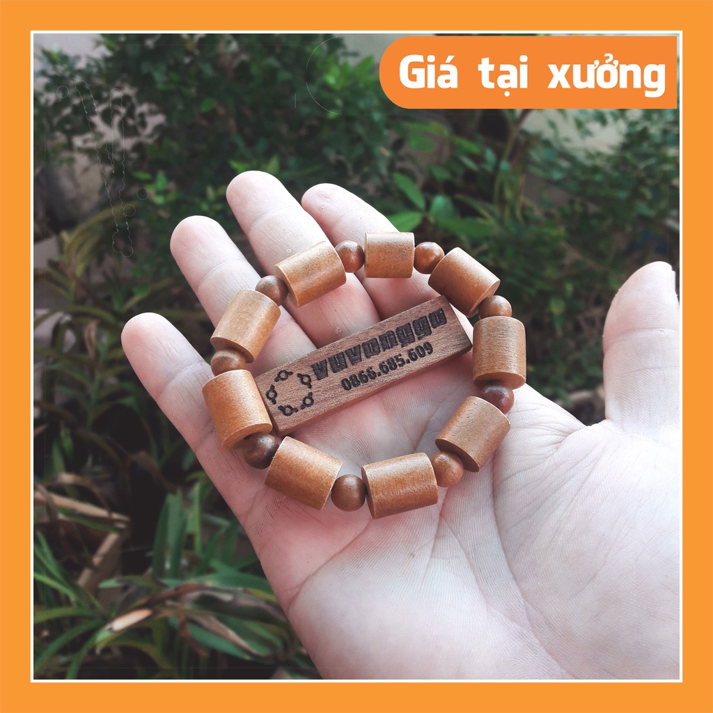 Vòng phong thủy Xá Xị trúc 12ly, vòng gỗ thơm nức mũi giá tại xưởng