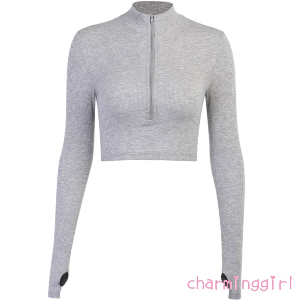 Áo Khoác Nữ Dài Tay Có Khóa Kéo Thời Trang