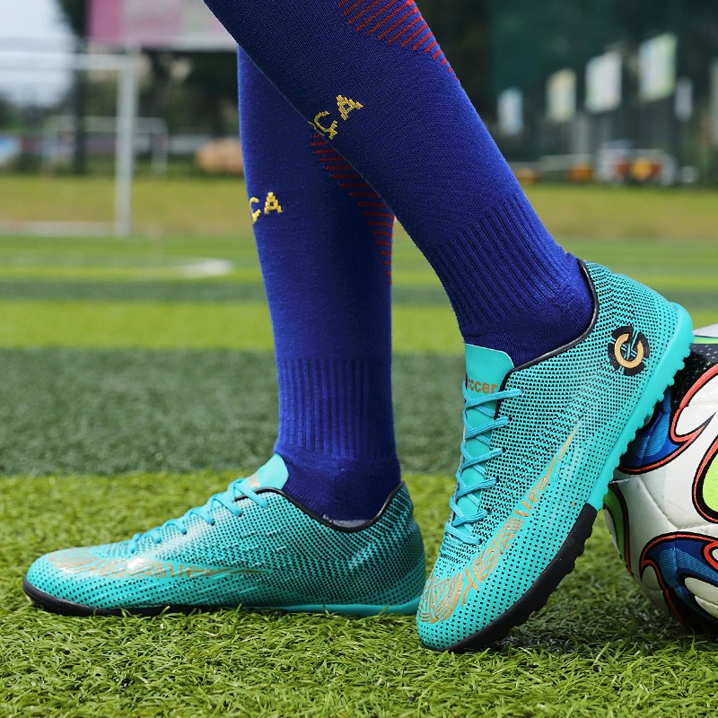 giày đá bóng sân tự nhiên nam cr7 nữ futsal tf Mercurial sân cỏ nhân tạo Size 31-45 giày đá banh giay da bong giày bóng đá trẻ em