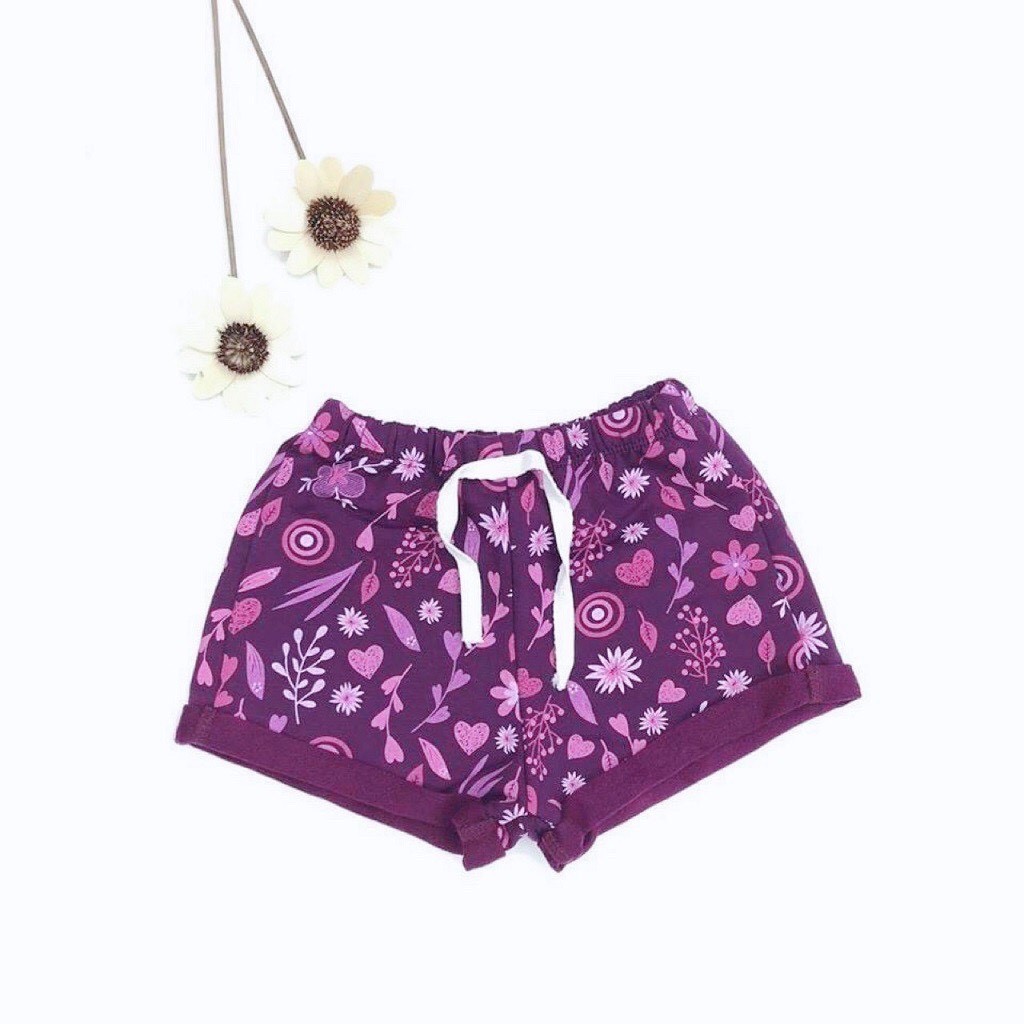 Quần short bé gái SUNKIDS1, quần sooc bé gái chất da cá mềm mát , size 2-7 tuổi