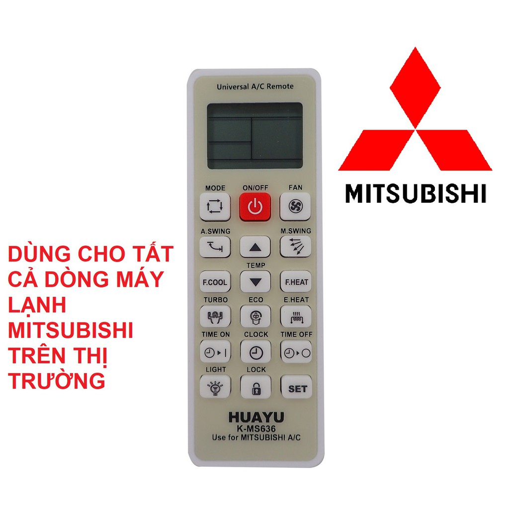 Remote máy lạnh MITSUBISHI K-MS636 - Điều khiển điều hòa MITSUBISHI K-MS636