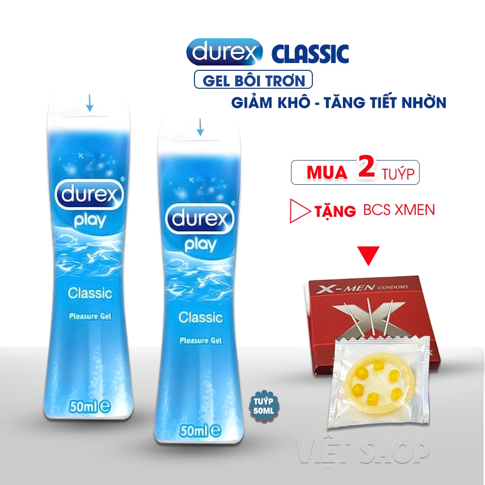 - Gel bôi trơn Cô Bé Durex Play Classic 50ml. Thành Phần Tự Nhiên, An Toàn, Hết Khô Hạn, Cuộc Yêu Thăng Hoa