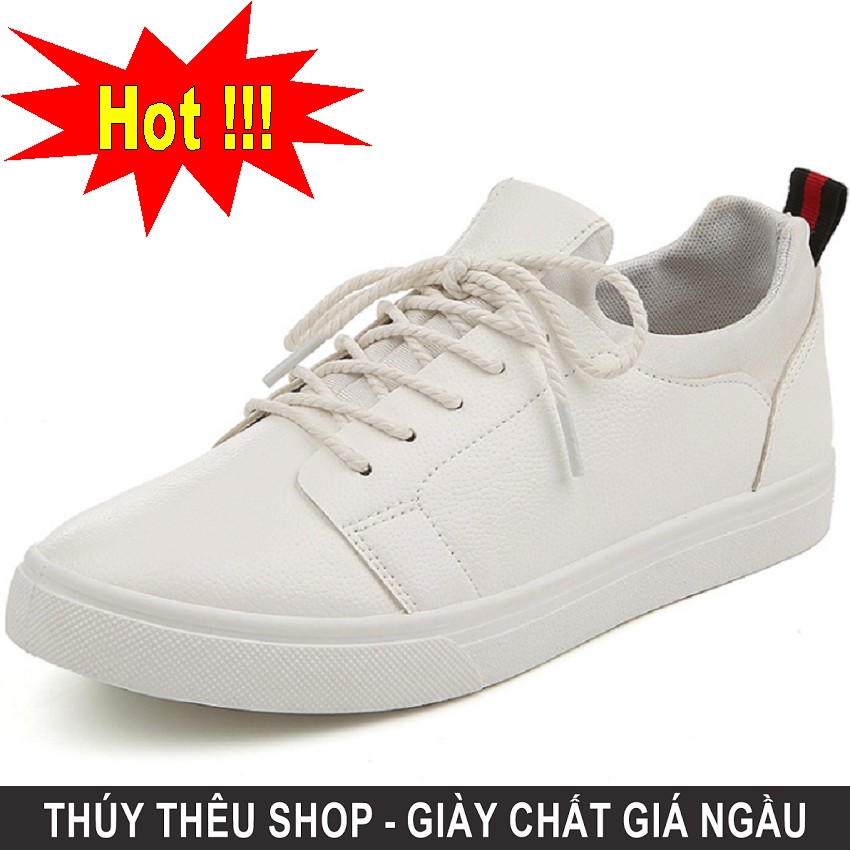 giầy nam - GV06 Trắng - Cam kết y hình ( Free ship)