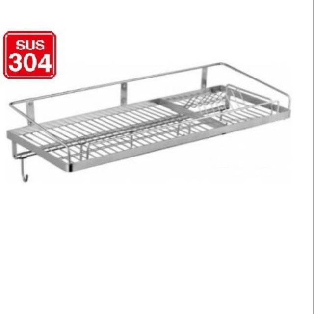 Kệ chén treo tường 1 tầng inox 304