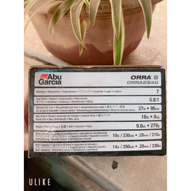 Máy abu garcia ORRA S40 đồ câu cá hàng hót giá rẻ