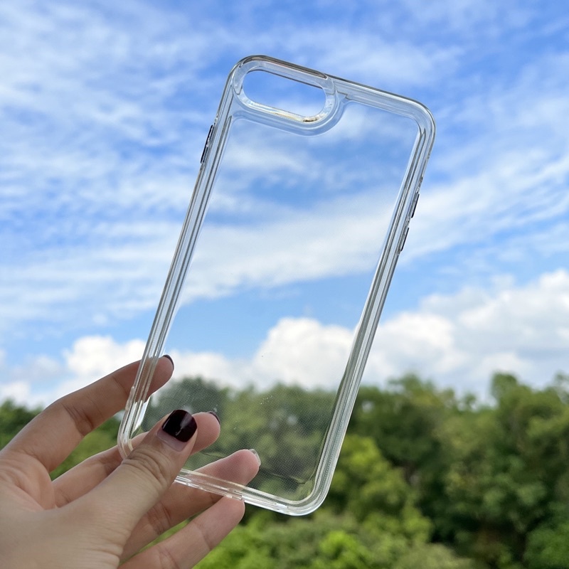 ỐP điện thoại TRONG SUỐT DẺO SPACE IP viền vuông 7Plus/8Plus/X/Xsmax/11/12/12pro/12promax/11promax/13/13pro/13promax