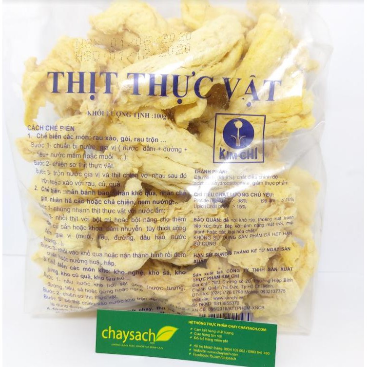 Thịt thực vật 100g Thơm mềm thuần chay - Chayhome - Thực phẩm chay + TẶNG RONG BIỂN KHÔ AN NHIÊN Đơn 299k