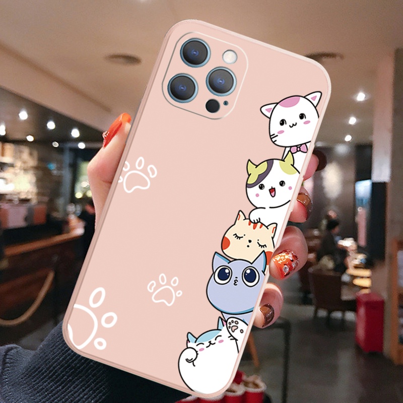 Ốp Điện Thoại Silicone Mềm Hình Mèo Cho Samsung Galaxy Note 20 Ultra Note 10 Plus A30 A50 A20 A50S