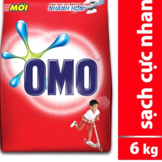 [Mã HC0901 giảm 10% đơn 99K] Bột giặt Omo 6kg bán với giá 4.5kg