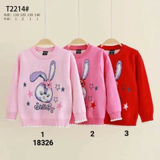 Áo len thỏ bé gái siêu xinh 110-140