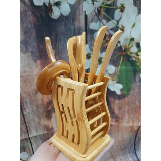 Bộ dụng cụ pha trà đạo bằng tre (nhiều mẫu)