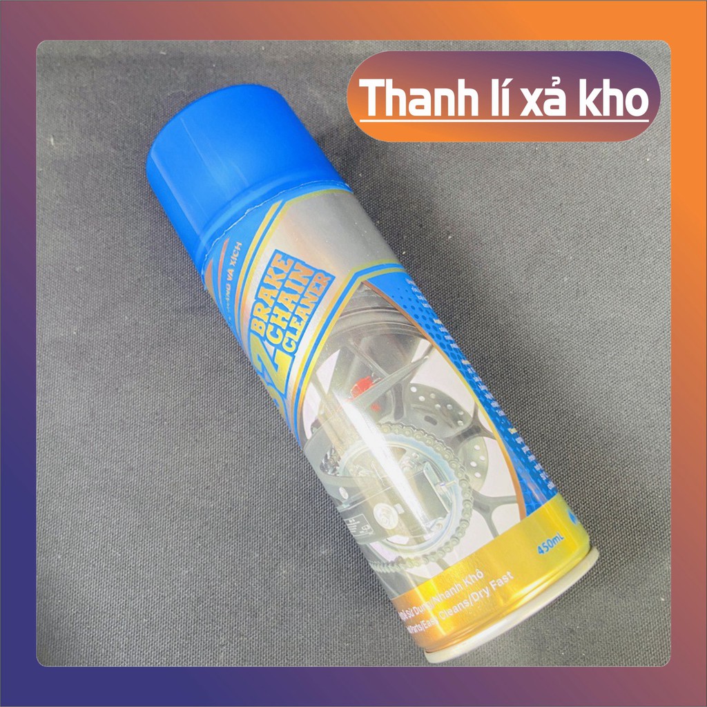 [ XẢ HẾT KHO ] CHAI XỊT TẨY RỈ SÉT,TẨY RỬA SÊN DĨA CHO MÔTO XE MÁY CAO CẤP (BRAKE CHAIN CLEANER)