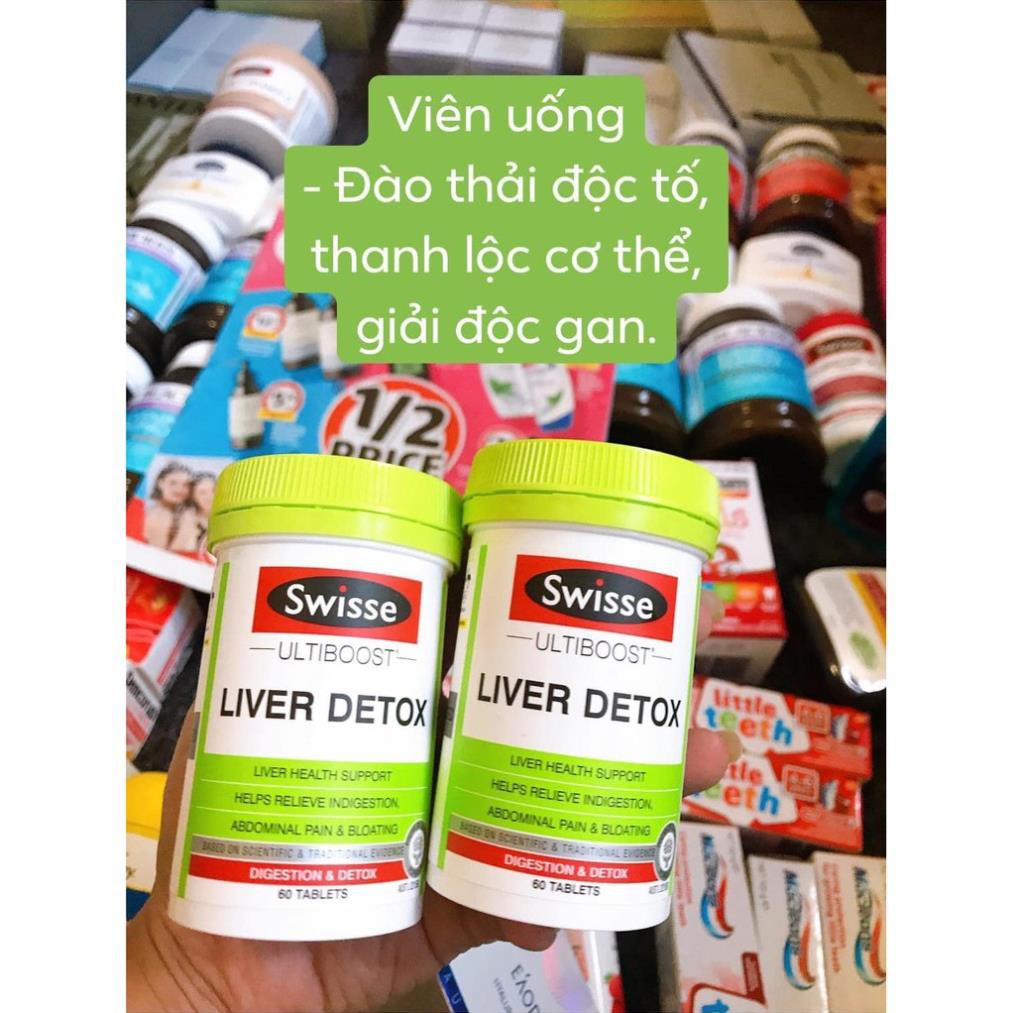 Viên uống Giải Độc Gan Swisse Ultiboost Liver Detox 60v, 120v, 200v - Úc