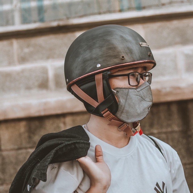 Mũ Bảo Hiểm 1/2 Napoli Harley N04 - Bảo Hành Chính Hãng 12 Tháng