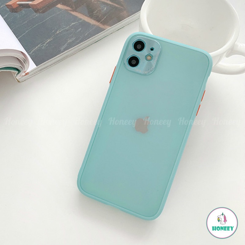 Candy Color Metal Camera Protection Transparent Soft TPU Case for IPhone 11 Pro Max X Xs Max XR 8 7 Plus SE 2020 | BigBuy360 - bigbuy360.vn