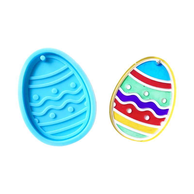 Khuôn Silicone Làm Móc Khóa Thủ Công DIY Hình Động Vật Phục Sinh Cho Trẻ Em