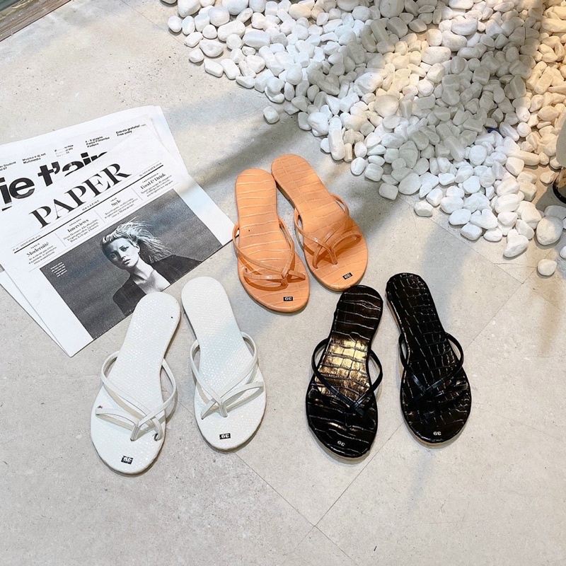 DÉP DÂY XỎ NGÓN DA RẮN SI BÓNG XINH ƠI LÀ XINH ❤️