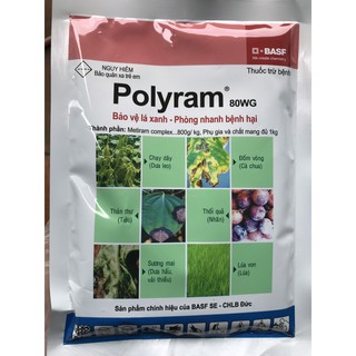 Thuốc bệnh trừ nấm thán thư, thối quả, đốm vòng, lúa von, chạy dây Polyram 100g phun 2 bình 18 lít