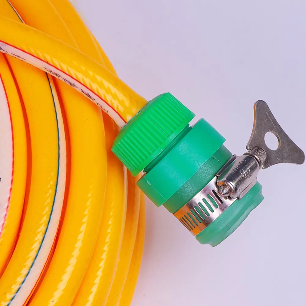 Bộ khớp nối nhanh dây hút 14mm - 16mm máy rửa xe vào vòi nước có đai xiết