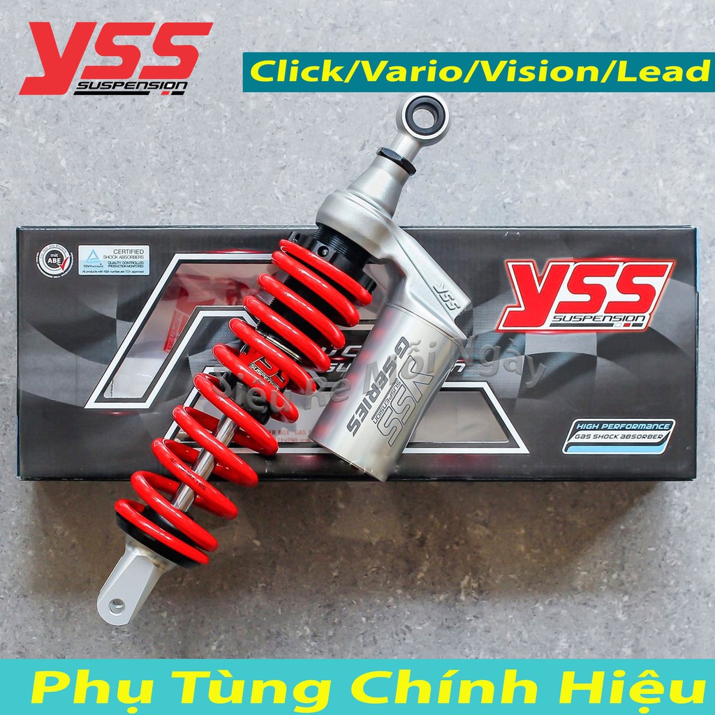 Phuộc YSS G-PLUS Click/Vario/Vision/Lead Đỏ Bạc Thái Lan