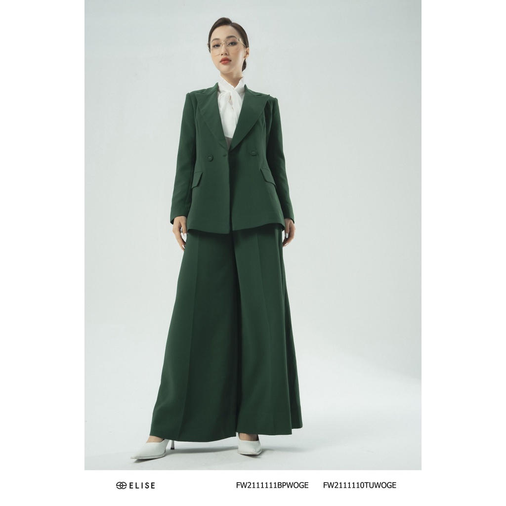 Áo blazer xanh lá thiết kế Elise FW2111110TUWOGE