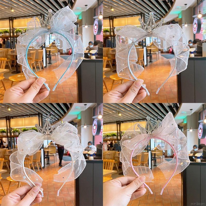 Cài tóc hình vương miện công chúa đính đá lấp lánh cho bé gái