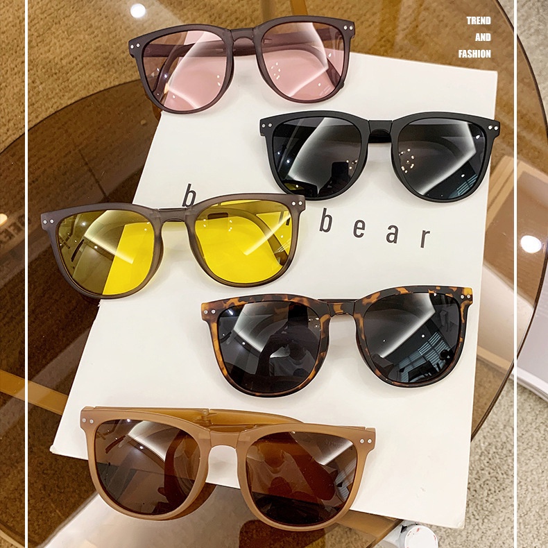 Kính Mát Chống Tia Uv400 Nhỏ Gọn Thời Trang Cho Nam Nữ