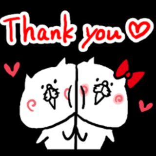 Thank you sticker