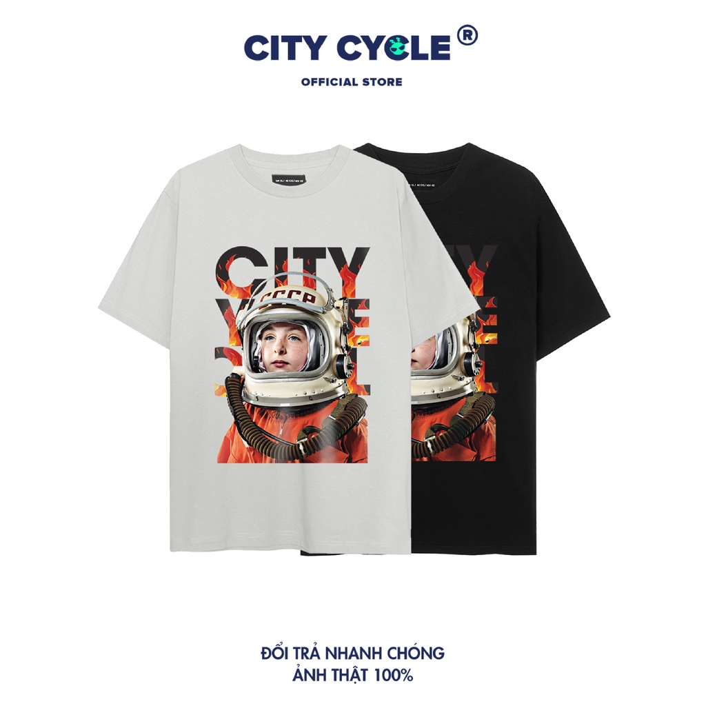Áo thun nam nữ Fire City Cycle - áo thun tay lỡ unisex Local Brand