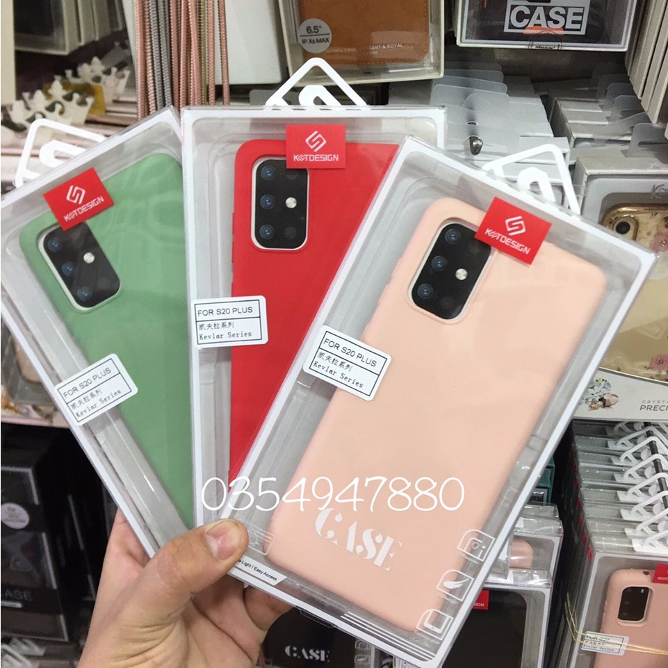 Ốp lưng dẻo màu Galaxy S20 Plus/ S20+ hiệu KT Desing chống bám bẩn, chống nước