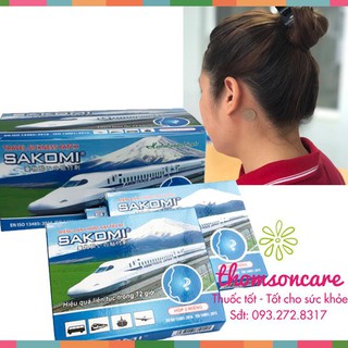 Combo 10 hộp miếng dán chống say tàu xe Sakomi - Chính hãng