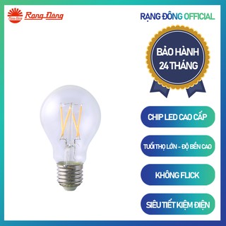 Bóng đèn LED dây tóc (LED DT A60/4W)E27 á/s vàng