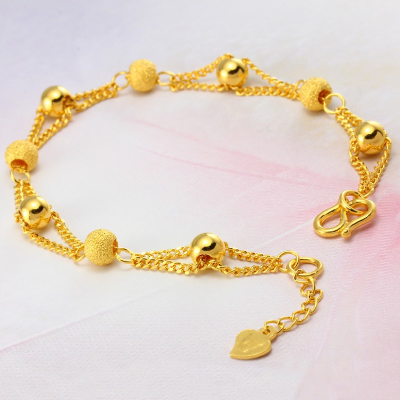 Vòng Đeo Tay Mạ Vàng 24K Thời Trang Hàn Quốc Cho Nữ