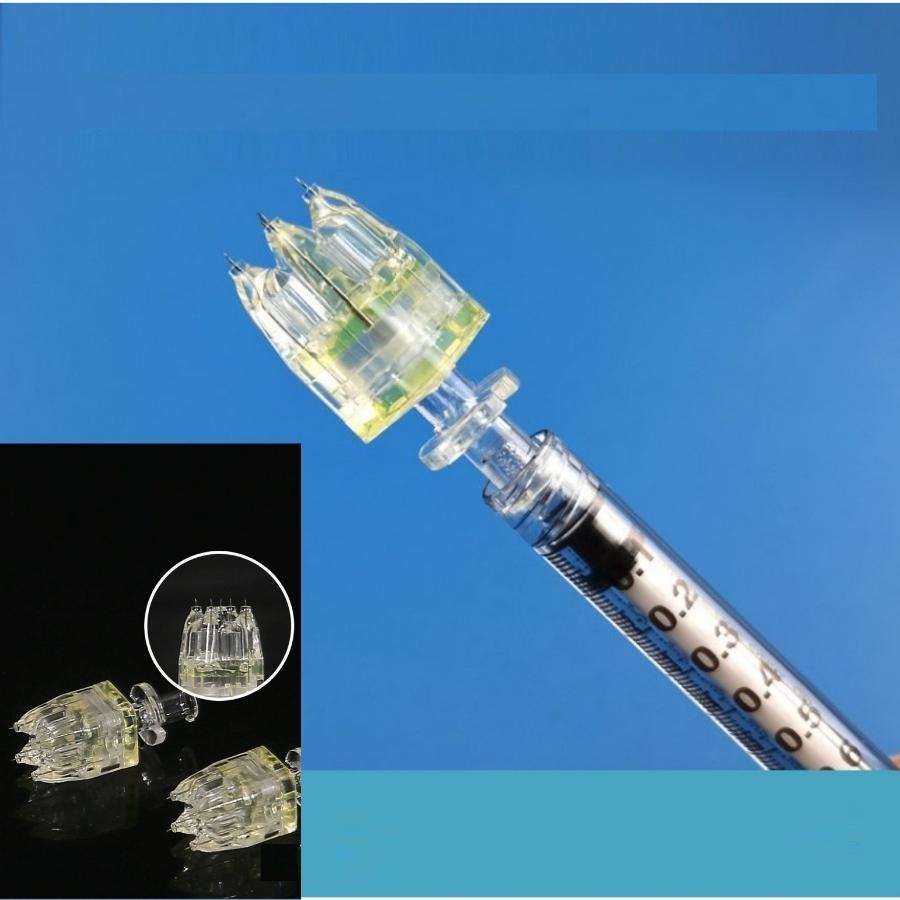 Đầu kim tiêm tinh chất meso 5 kim dùng cho cả tiêm tay cho người không biết tiêm và tiêm máy Crystal Care Hàn Quốc