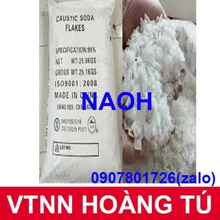 Naoh tinh khiết làm xà phòng, mỹ phẩm, thí nghiệm, natri hydroxide, sodium hydroxit - gói 1kg