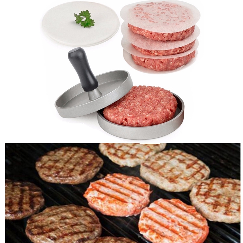 Khuôn Làm Bánh Hamburger Bằng Hợp Kim Nhôm Đường Kính 12cm 12cm