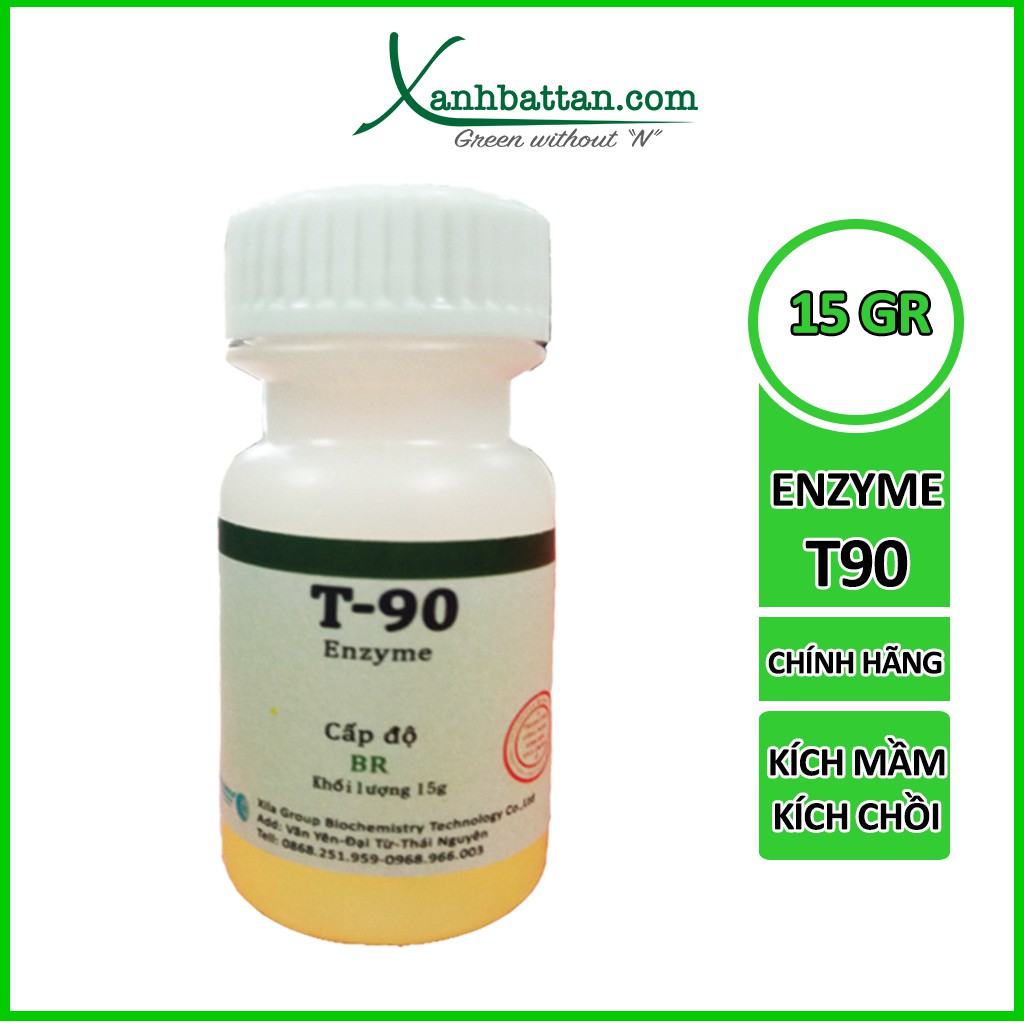 Enzyme Kích Mầm T90 - Kích Mầm Hoa Hồng, Hoa Lan, Hoa Mai, Hoa Kiểng Chai 15 Gram