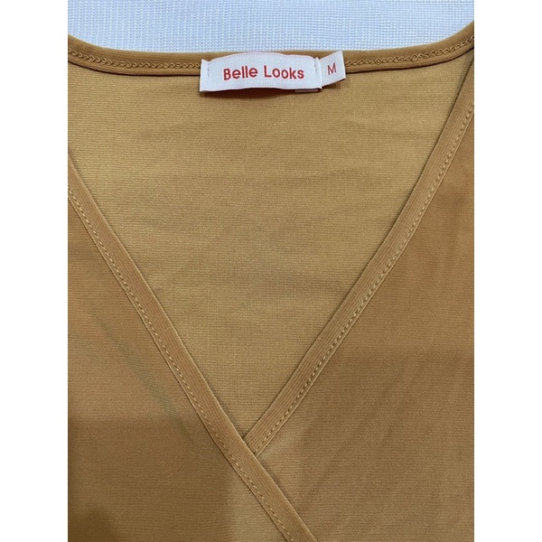 Đầm thun ladong buộc nơ bên sườn Belle Looks  - Thanh lý vnxk