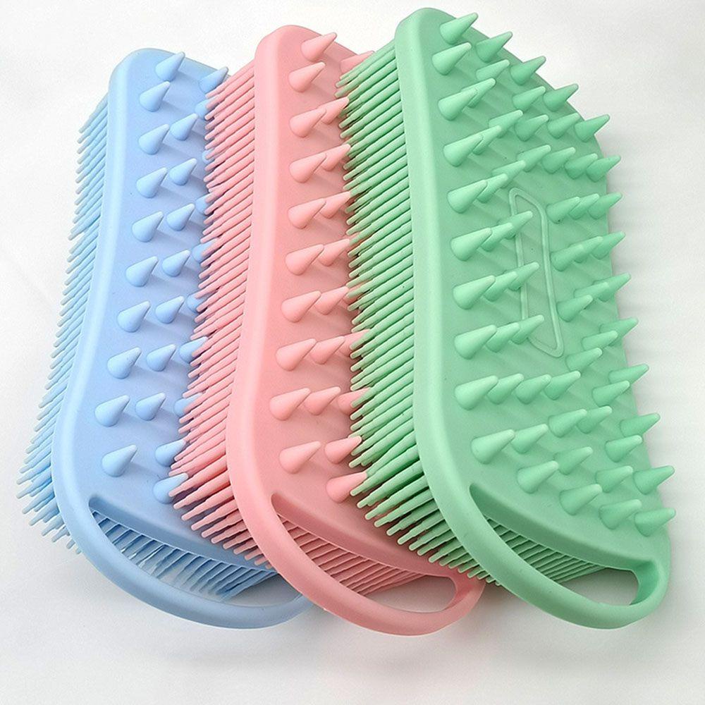 Bàn Chải Silicon Mềm Massage Tẩy Tế Bào Chết Chăm Sóc Da Khi Tắm