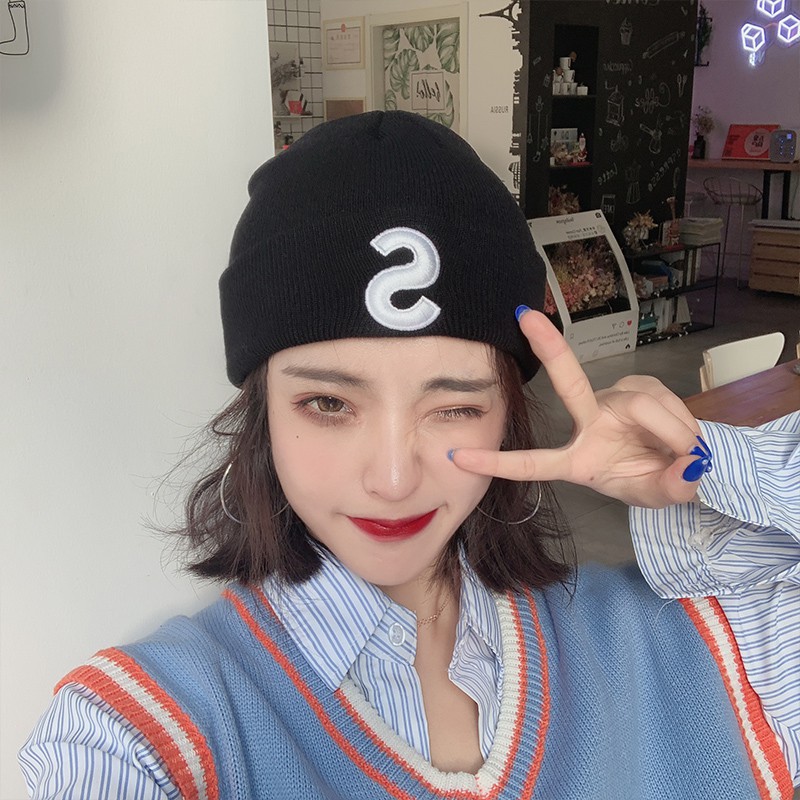 Nón Len Thêu Chữ S Phong Cách Hàn Quốc Sành Điệu